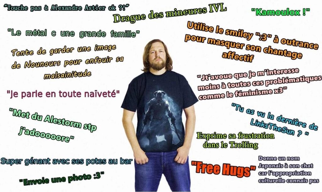 Un meme sur les « gros nounours qui adorent le métal » // Source : Auteur inconnu Un meme sur les « gros nounours qui adorent le métal » // Source : Auteur inconnu