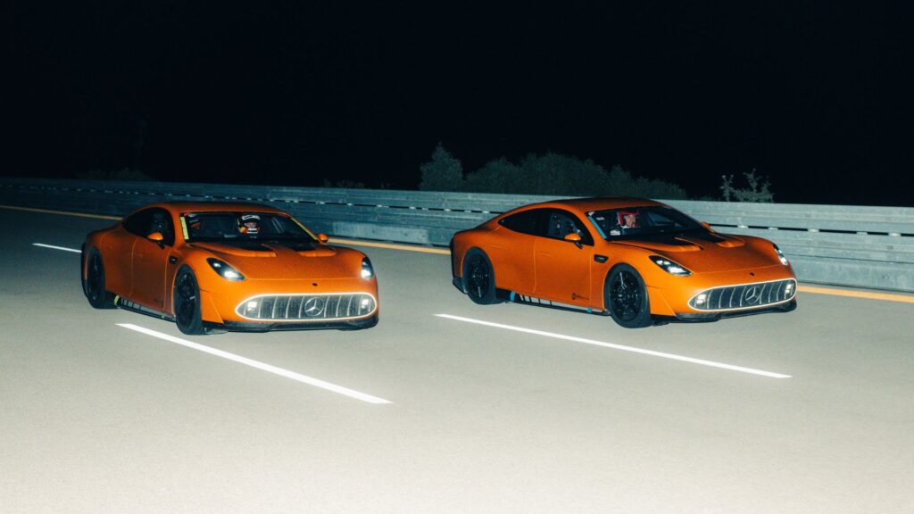 Le concept Mercedes-AMG GT XX a battu un record d'endurance // Source : Mercedes Le concept Mercedes-AMG GT XX a battu un record d'endurance // Source : Mercedes