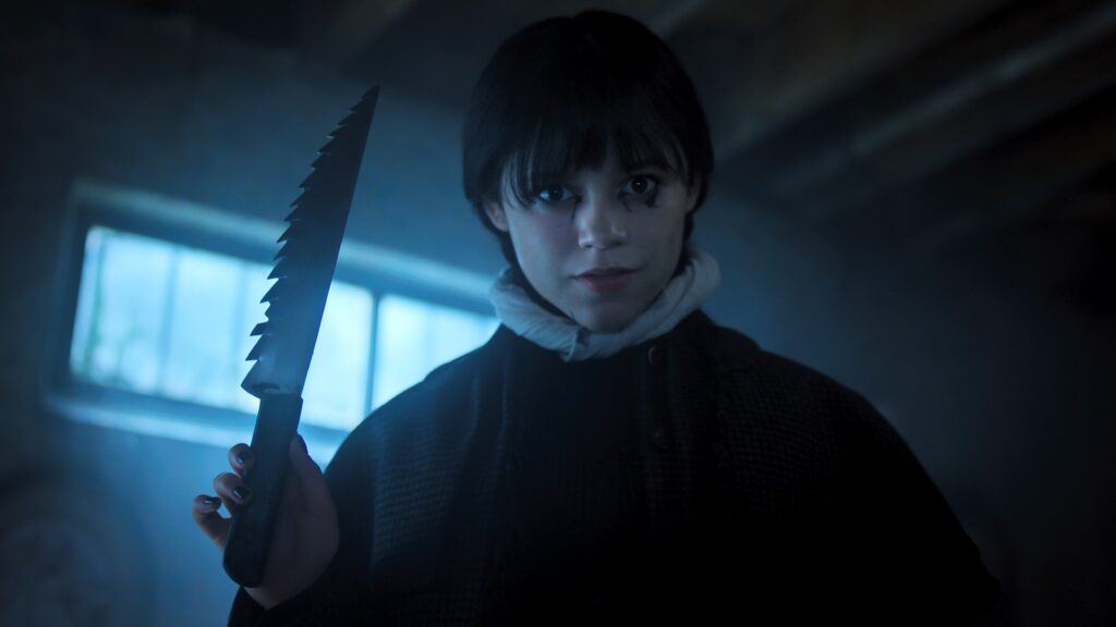 Wednesday. Jenna Ortega as Wednesday Addams in episode 201 of Wednesday. Cr. Courtesy of Netflix © 2025 Wednesday. Jenna Ortega as Wednesday Addams in episode 201 of Wednesday. Cr. Courtesy of Netflix © 2025