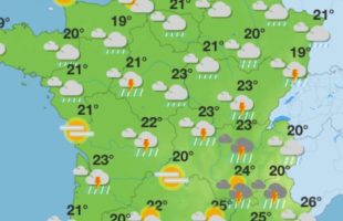 Prévisions en France pour le 20 août 2025. // Source : Capture d'écran Météo-France