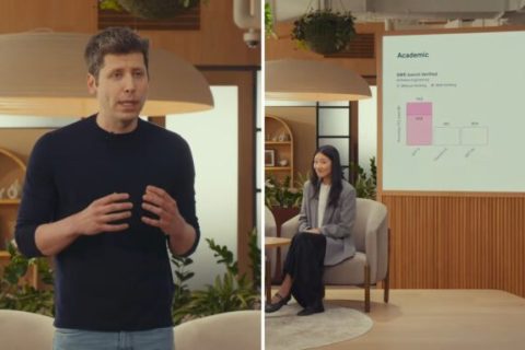 OpenAI a pipeauté les graphiques de sa présentation // Source : Capture Numerama