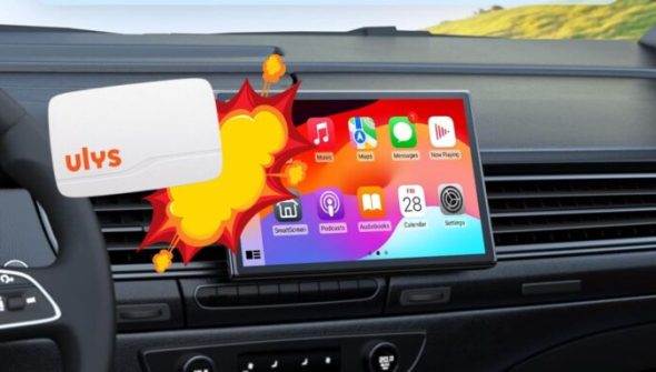 Le système de télépéage fait planter CarPlay et Android Auto. // Source : Montage Numerama