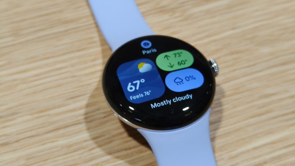 L'interface de la Pixel Watch 4, avec Wear OS 6 // Source : Numerama L'interface de la Pixel Watch 4, avec Wear OS 6 // Source : Numerama