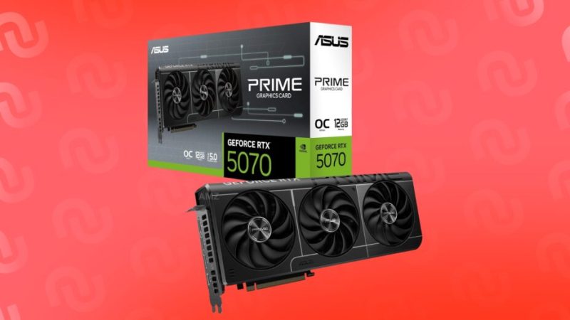 La récente carte graphique RTX 5070 de Nvidia est déjà bien moins chère