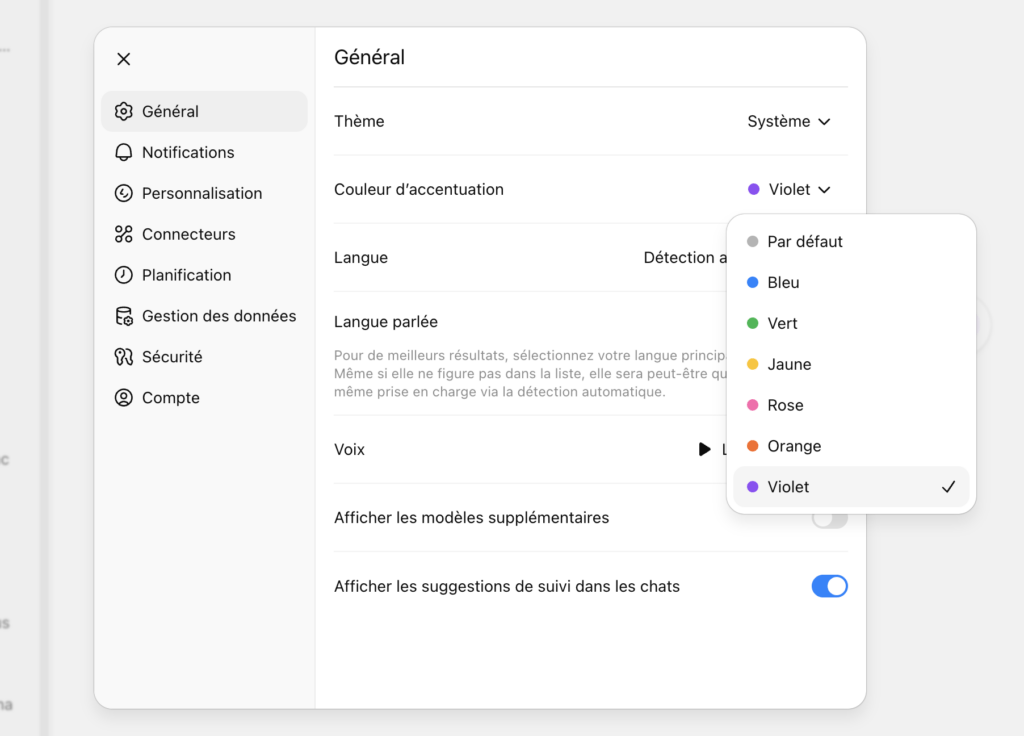 Le changement de la couleur depuis ChatGPT. Le changement de la couleur depuis ChatGPT.