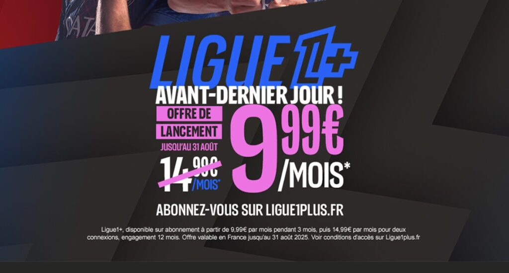 Par mail, Ligue 1+ tente de convertir des abonnés potentiels avant la fin de la promotion.
