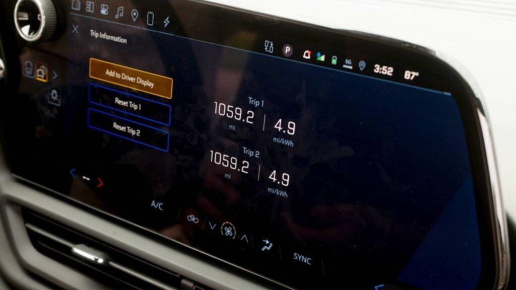 Consommation du record Silverado // Source : Chevrolet