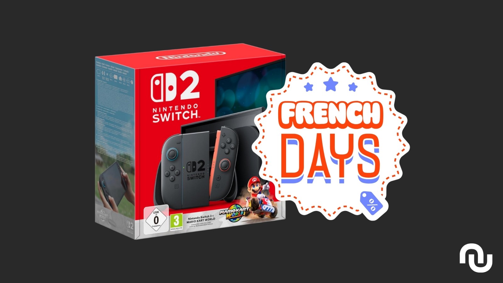 Le pack Nintendo Switch 2 avec Mario Kart World tombe en promo pour les French Days
