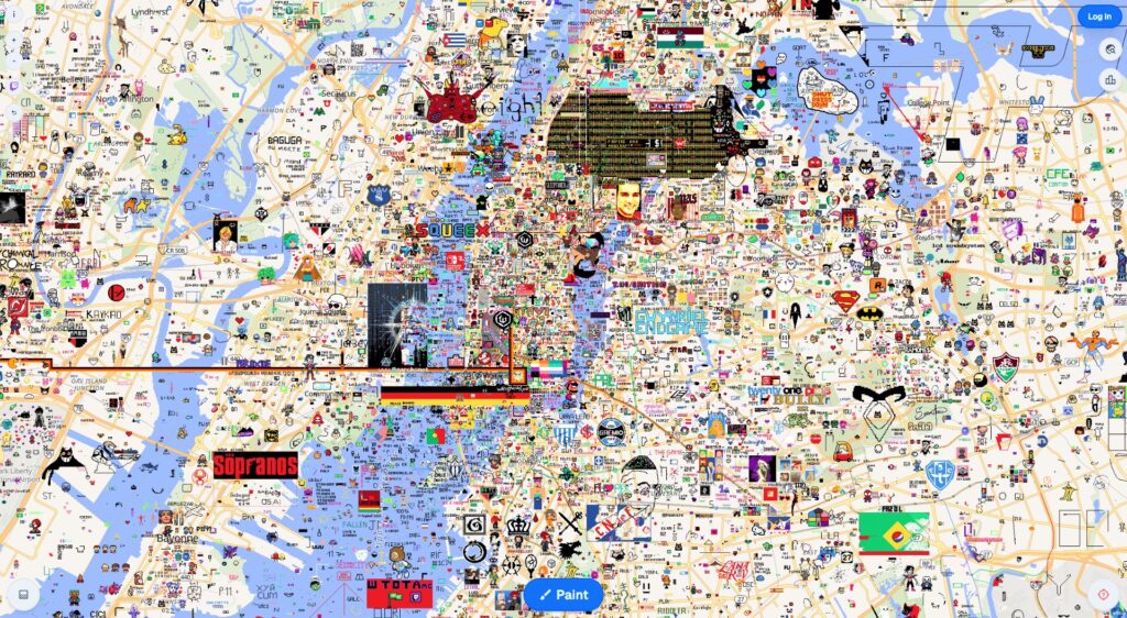 Diffile de reconnaître New York derrière tous ces pixels coloriés // Source : Capture Numerama