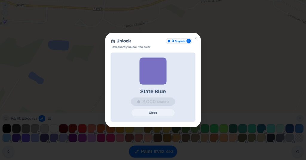 La monnaie virtuelle de Wplace // Source : Capture Numerama
