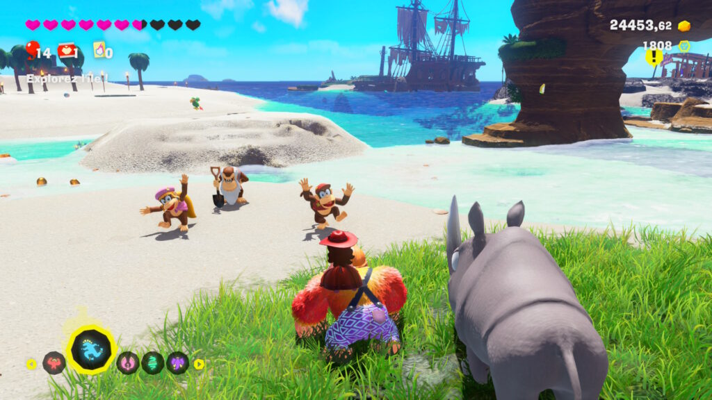 L'île de Donkey Kong est remplie d'easter eggs, mais ils servent souvent à faire joli. L'île de Donkey Kong est remplie d'easter eggs, mais ils servent souvent à faire joli.