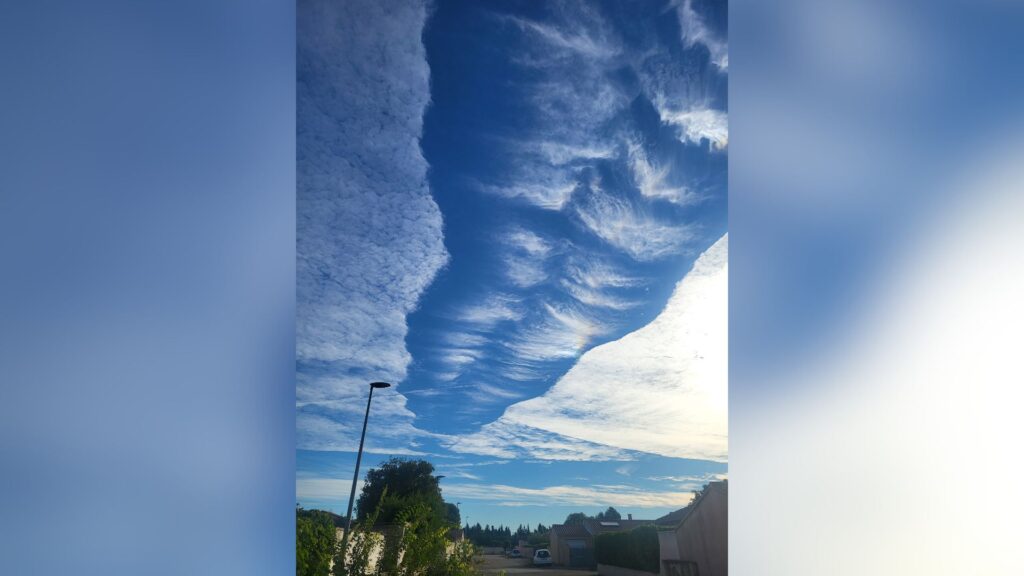 Trou de Virga aperçu à Sorgues // Source : Compte Facebook Delphine Garcia-Cornier