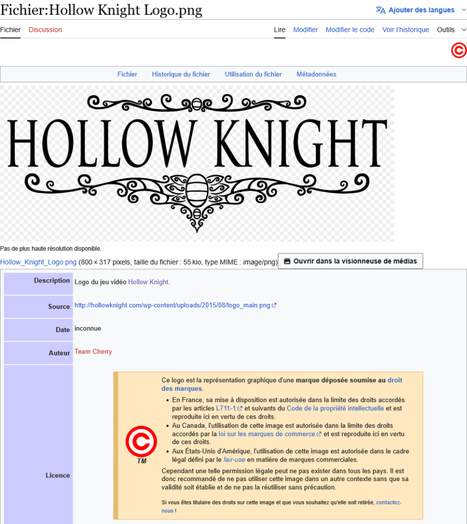 avertissement Hollow Knight avertissement Hollow Knight