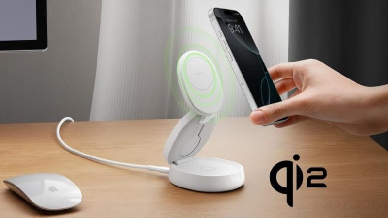 Cette station de recharge 3-en-1 compatible MagSafe et Qi2 est à – 22 %