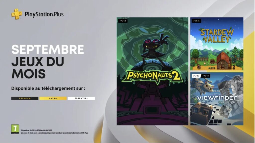 Les jeux PS Plus de septembre 2025 // Source : Sony Les jeux PS Plus de septembre 2025 // Source : Sony