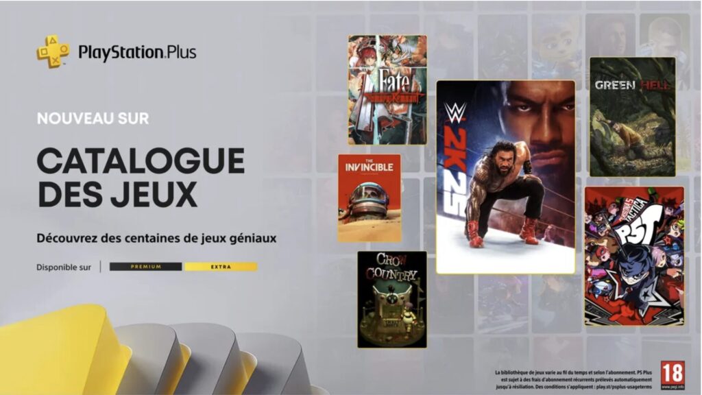 PlayStation Plus Extra et Premium en septembre 2025 // Source : Sony