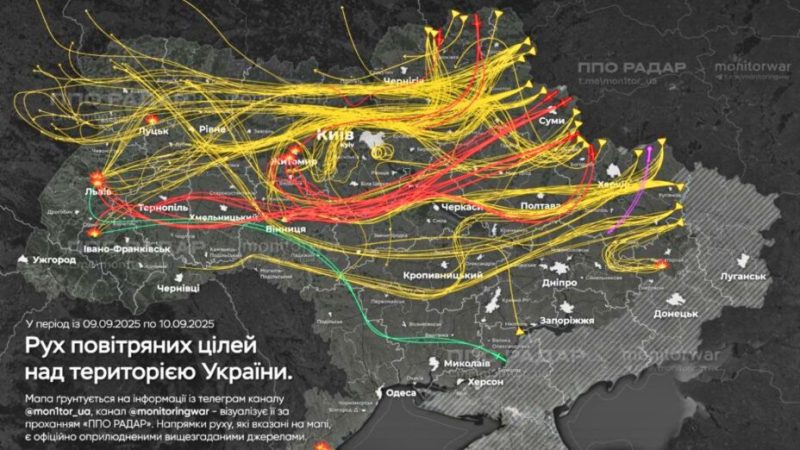 Cette carte montre l’ampleur de l’attaque des drones russes en Ukraine et en Pologne