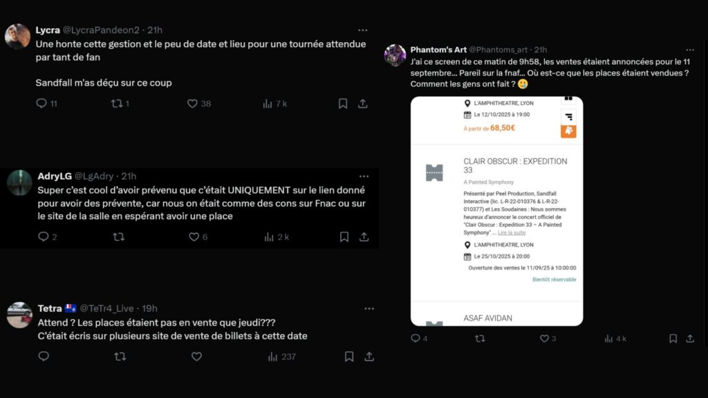 De nombreux fans sont déçus // Source : Captures X De nombreux fans sont déçus // Source : Captures X