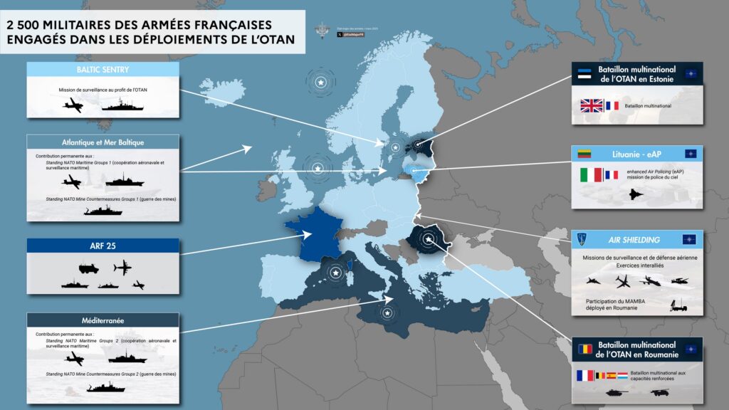 déploiements otan france mars 2025