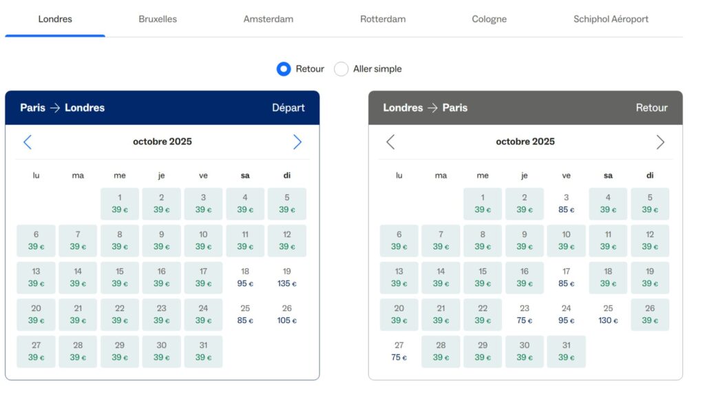 Pensez aussi à vos rendre directement sur le site d'Eurostar pour vos billest // Source : Eurostar Pensez aussi à vos rendre directement sur le site d'Eurostar pour vos billest // Source : Eurostar