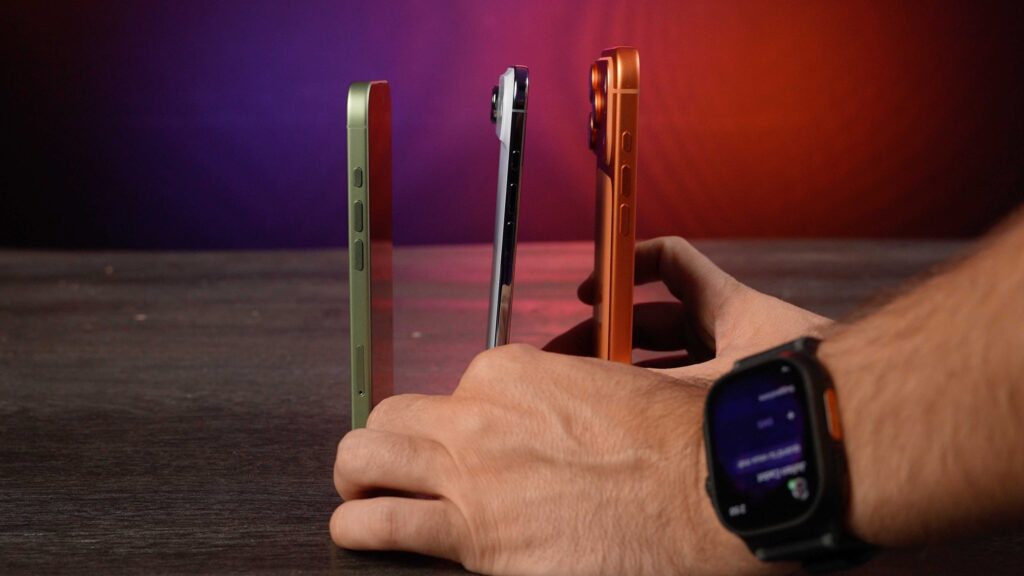 iPhone 17, iPhone Air et iPhone 17 Pro Max. // Source : Numerama