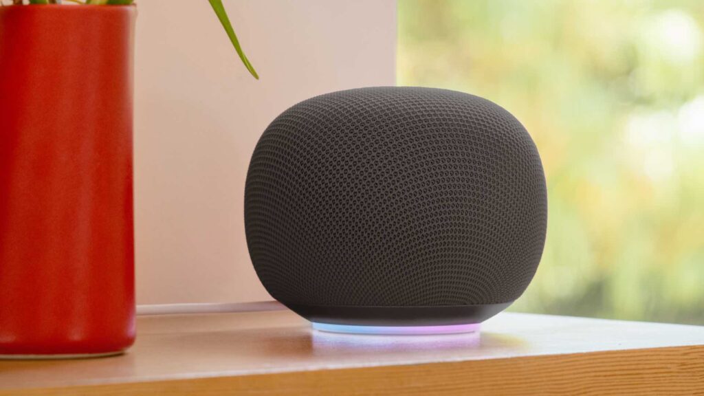 Le Google Home Speaker en noir. // Source : Google