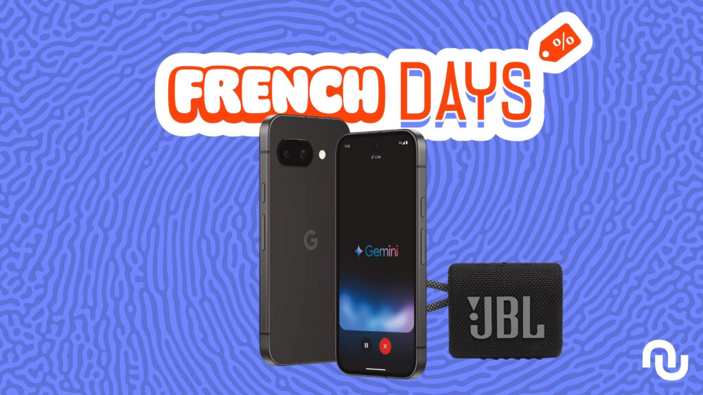 Google Pixel 9a + enceinte Bluetooth JBL Go 3 Google Pixel 9a + enceinte Bluetooth JBL Go 3