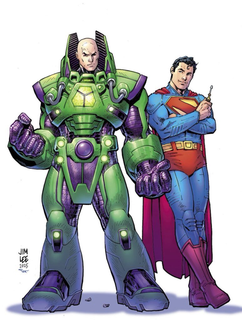 Lex Luthor en armure et Superman Lex Luthor en armure et Superman
