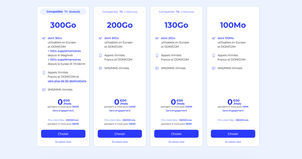 Les forfaits sans engagement sur La Poste Mobile Les forfaits sans engagement sur La Poste Mobile