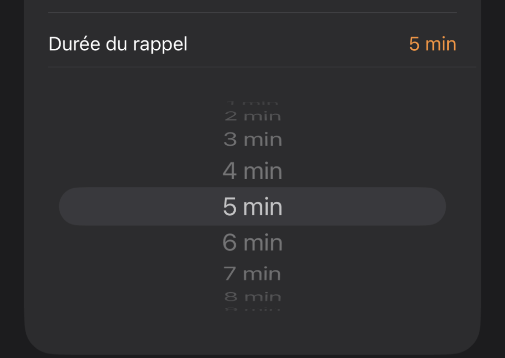 La durée du rappel peut être personnalisée dans iOS 26.
