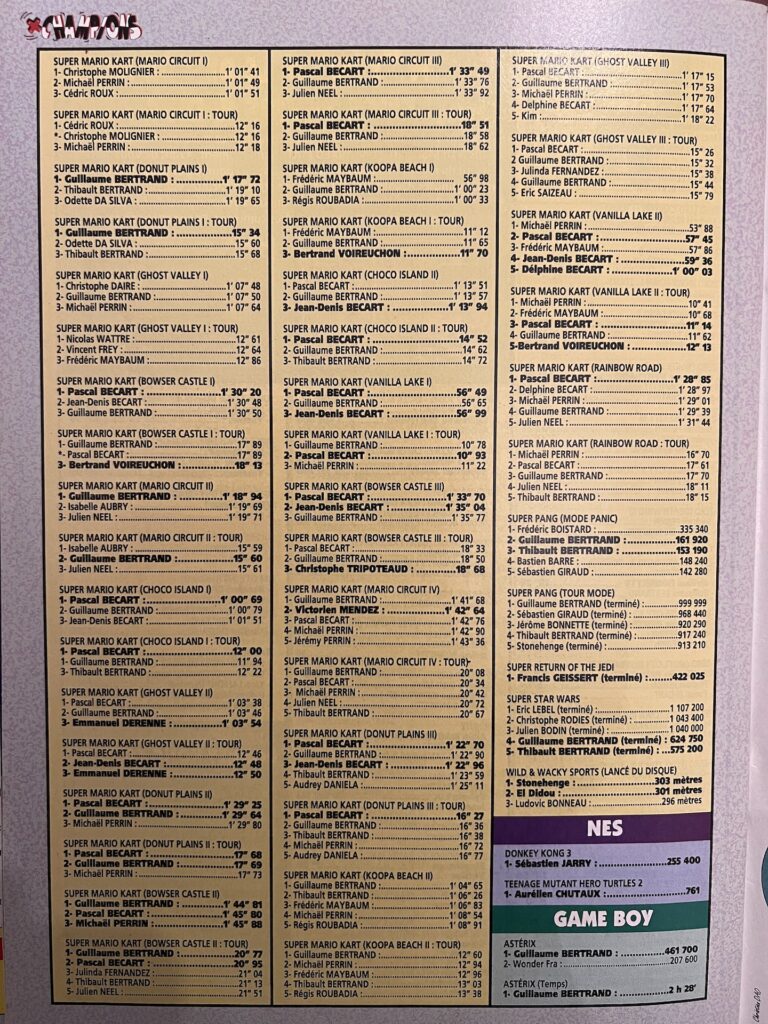 Je suis champion du monde de Mario Kart // Source : Nintendo Player n°29, juin 1995