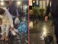 Inondations à Marseille. // Source : Captures d'écran X @@Benramine_, montage Numerama