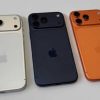 Les trois couleurs des iPhone 17 Pro. // Source : Numerama