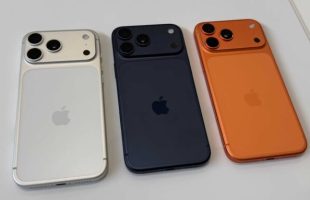 Les trois couleurs des iPhone 17 Pro. // Source : Numerama