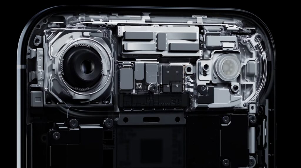 Le design interne de l'iPhone Air // Source : Apple Le design interne de l'iPhone Air // Source : Apple