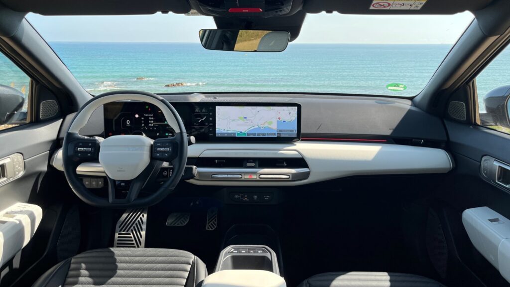 La Kia EV4 à l'essai // Source : Robin San Vicente pour Numerama