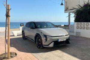 La Kia EV4 à l'essai // Source : Robin San Vicente pour Numerama