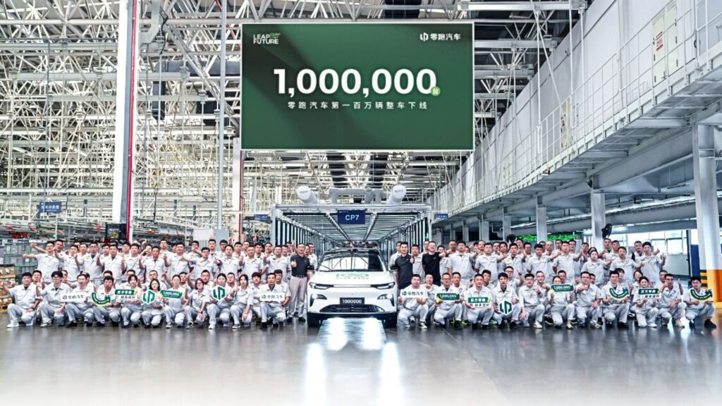 Leapmotor a atteint le million de voitures produites // Source : Leapmotor via Weibo