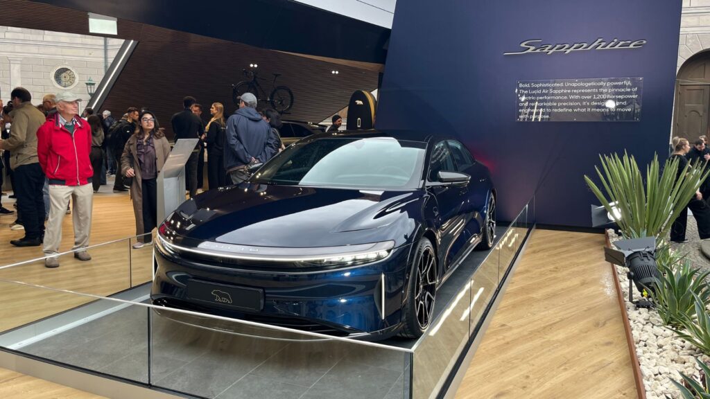La Lucid Air au salon IAA de Munich // Source : Robin San Vicente pour Numerama