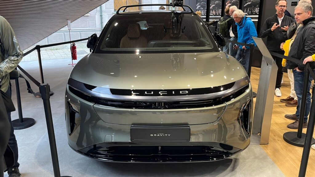 Le Lucid Gravity au salon IAA de Munich // Source : Robin San Vicente pour Numerama