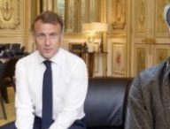 On a vu Emmanuel Macron en Apple Vision Pro. // Source : Numerama