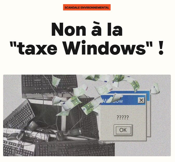 Non à la taxe Windows