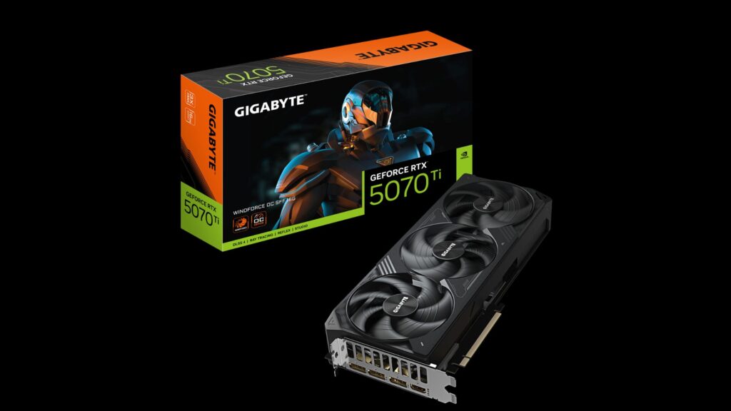 Nvidia GeForce RTX 5070 Ti bp // Source : Nvidia Nvidia GeForce RTX 5070 Ti bp // Source : Nvidia