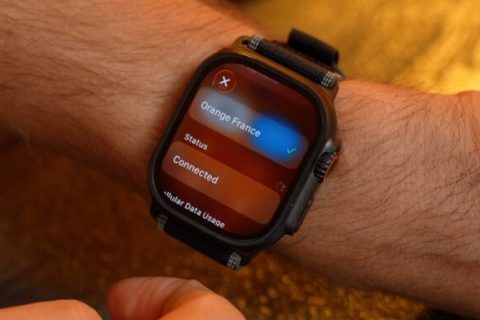 Pendant nos tests de l'Apple Watch Ultra 3, nous n'avons pas réussi à capter la 5G chez Orange. Nous étions toujours en 4G. // Source : Numerama Pendant nos tests de l'Apple Watch Ultra 3, nous n'avons pas réussi à capter la 5G chez Orange. Nous étions toujours en 4G. // Source : Numerama