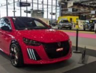 La Peugeot e208 GTi au salon de Lyon // Source : Raphaelle Baut pour Numerama 