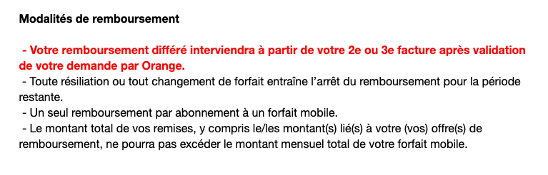 C'est le terme « remboursement différé » qui peut porter à confusion // Source : Capture Numerama C'est le terme « remboursement différé » qui peut porter à confusion // Source : Capture Numerama