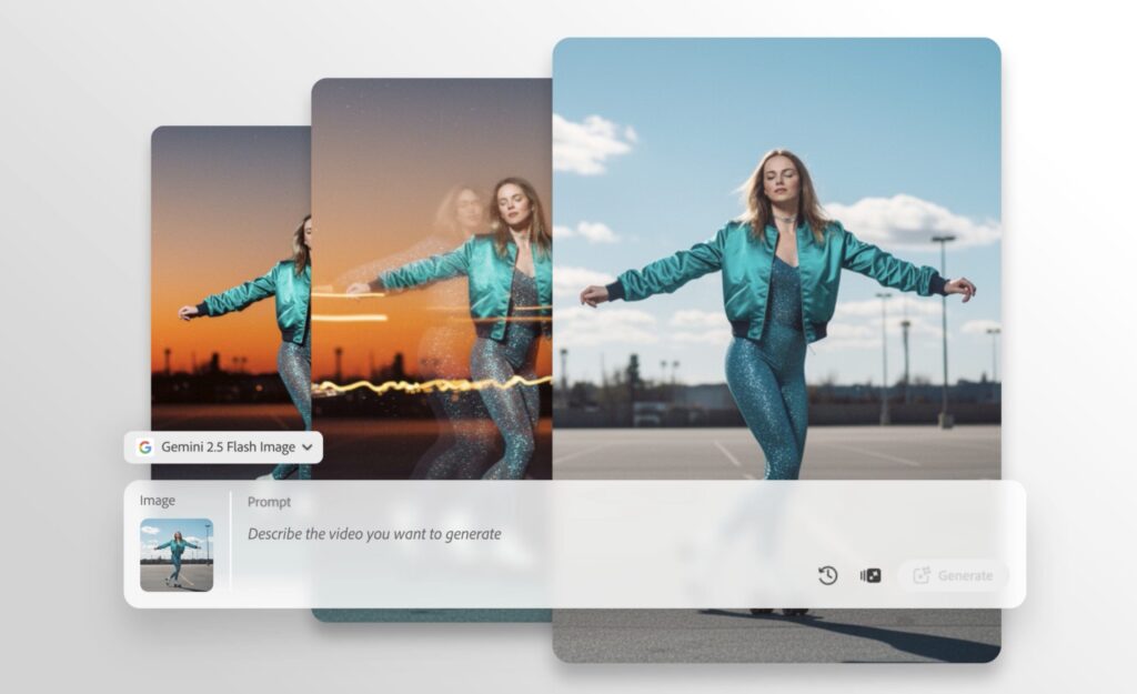 La modification d'images avec nano-banana dans Adobe Firefly. La modification d'images avec nano-banana dans Adobe Firefly.