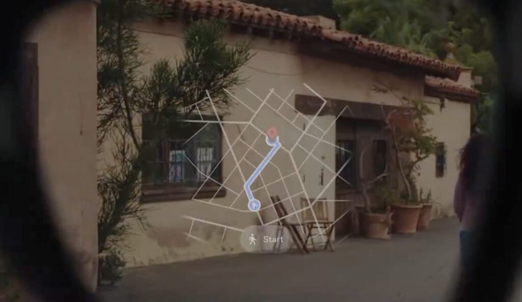 Le contrôle du GPS depuis les lunettes Meta Ray-Ban.