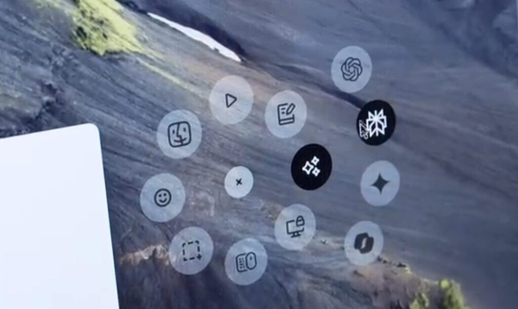 La fameuse Action Ring sur Mac.
