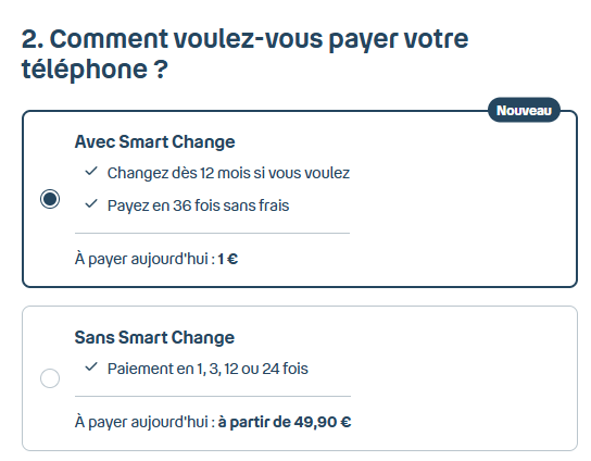 Le programme Smart Change permet de changer de smartphone chaque année